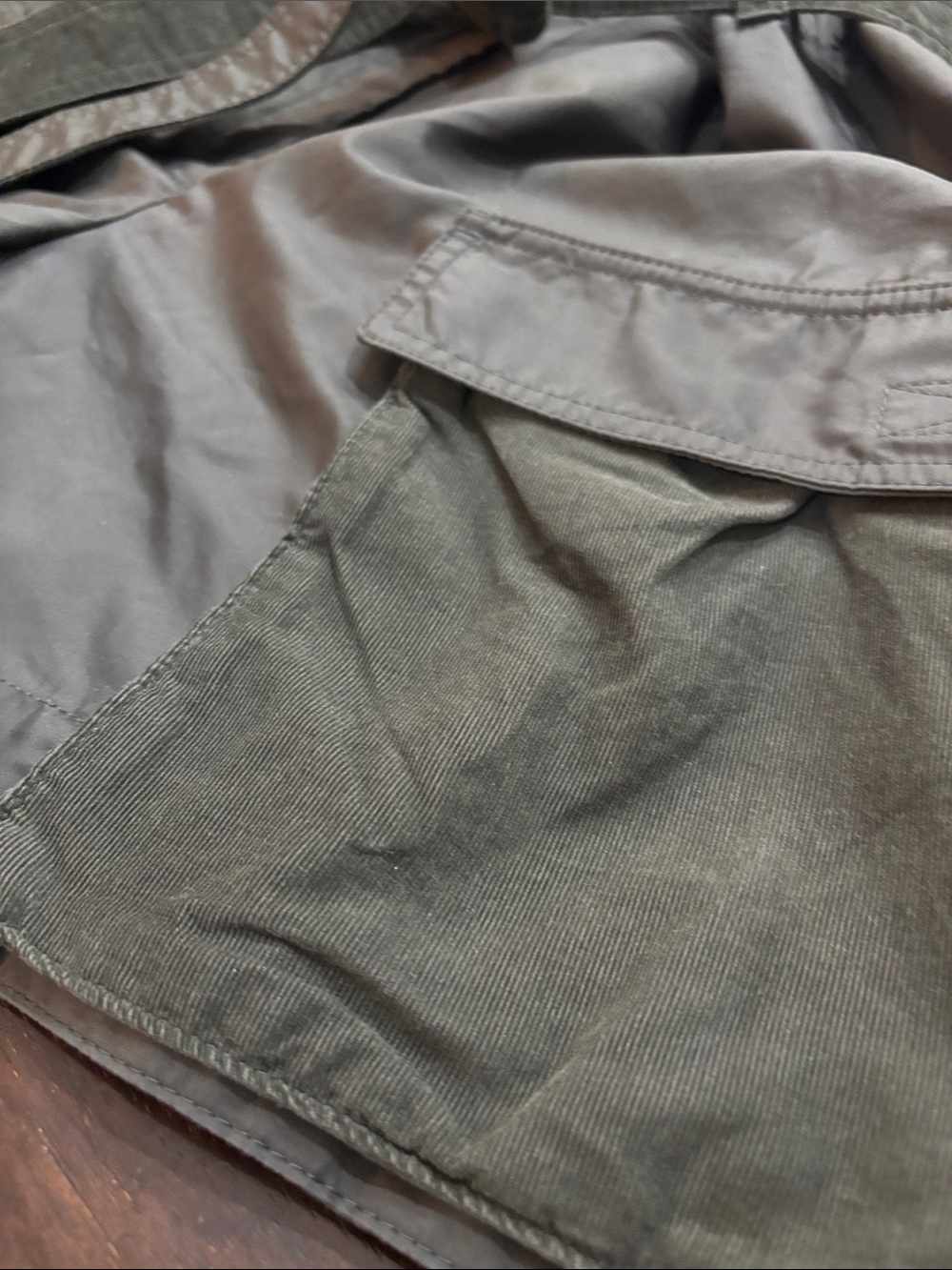 KENZO Luxury NWT Green Paperbag Waist-Belted Cargo Shorts - Picture 12 of 13